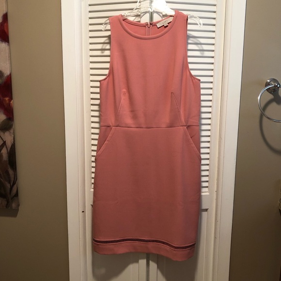 Loft Coral Dress - Picture 1 of 4